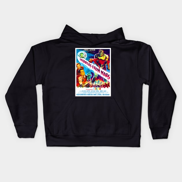 Invaders from Mars Kids Hoodie by RockettGraph1cs